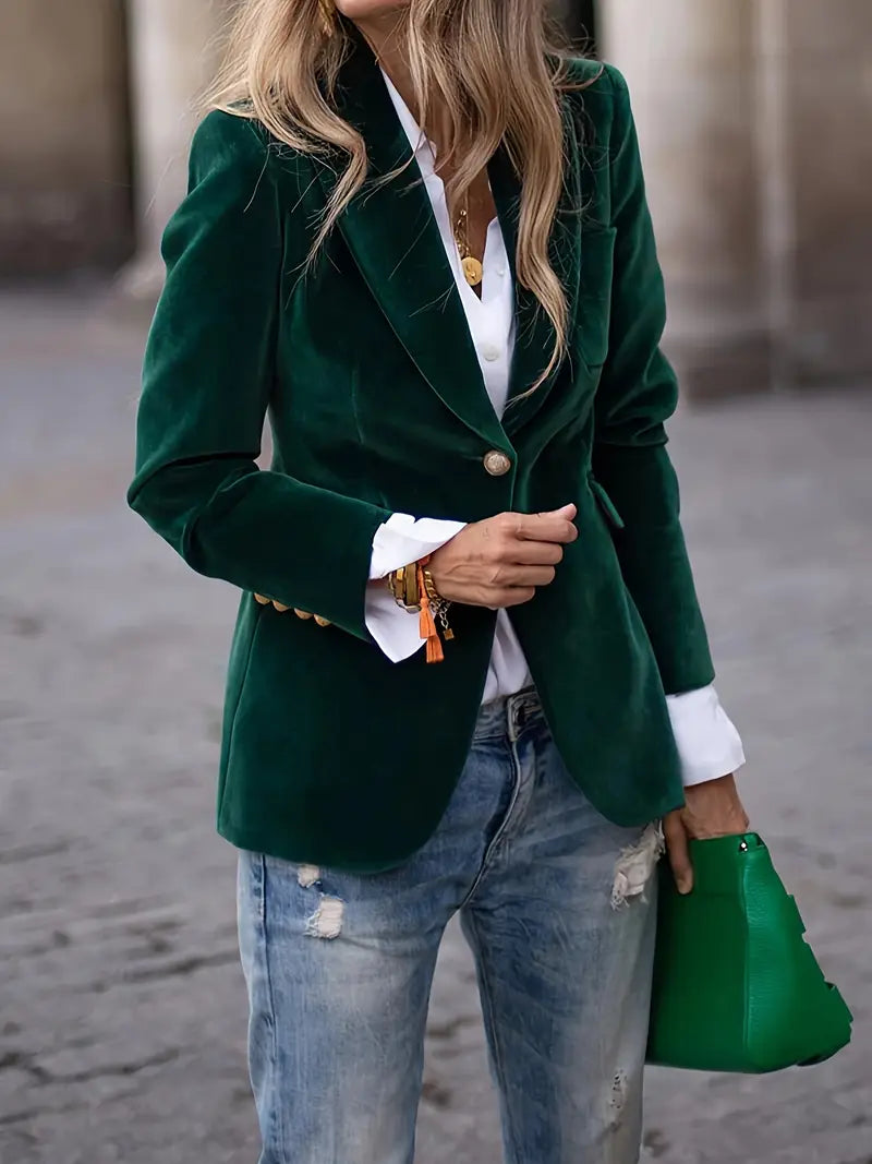 Caterina | Elegante fluwelen blazer