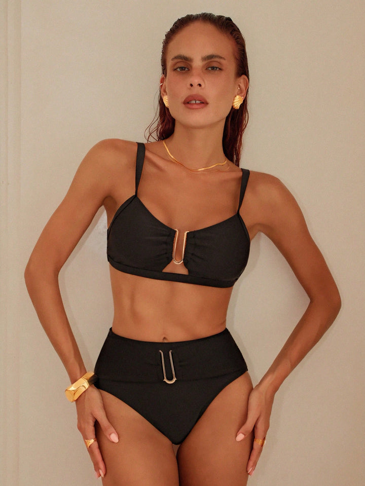 Anne | Bikini met Gouden U-Detail