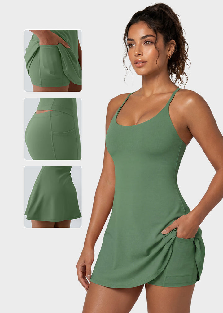 Sanne | Sportjurk met Ingebouwde Short