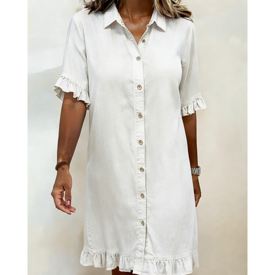 Anouk | Flatterende Denimjurk