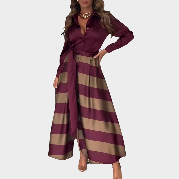 Ezmy | Dames Maxi-Jurk Met Ceintuur