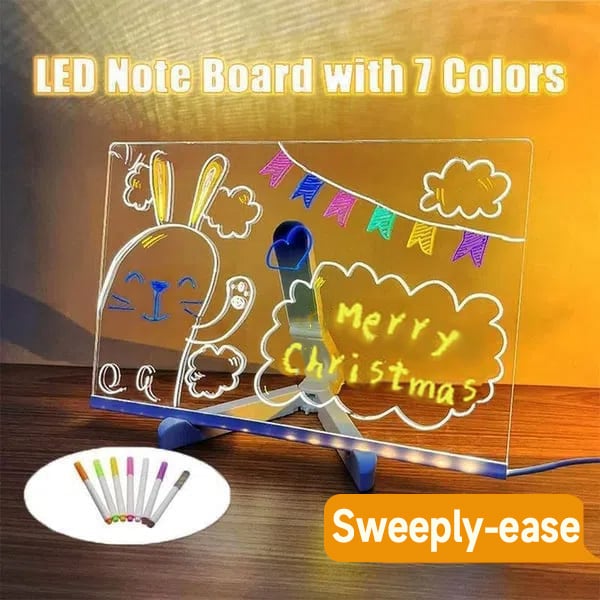 LED-NOTITIEBORD™ | INTERACTIEF MEMO- & TEKENBORD VOOR KIDS | 50% Kerstmis Korting