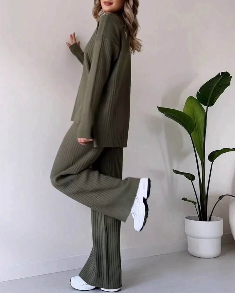 Fayla Softwear | Winter Casual Tweedelige Set Voor Dames