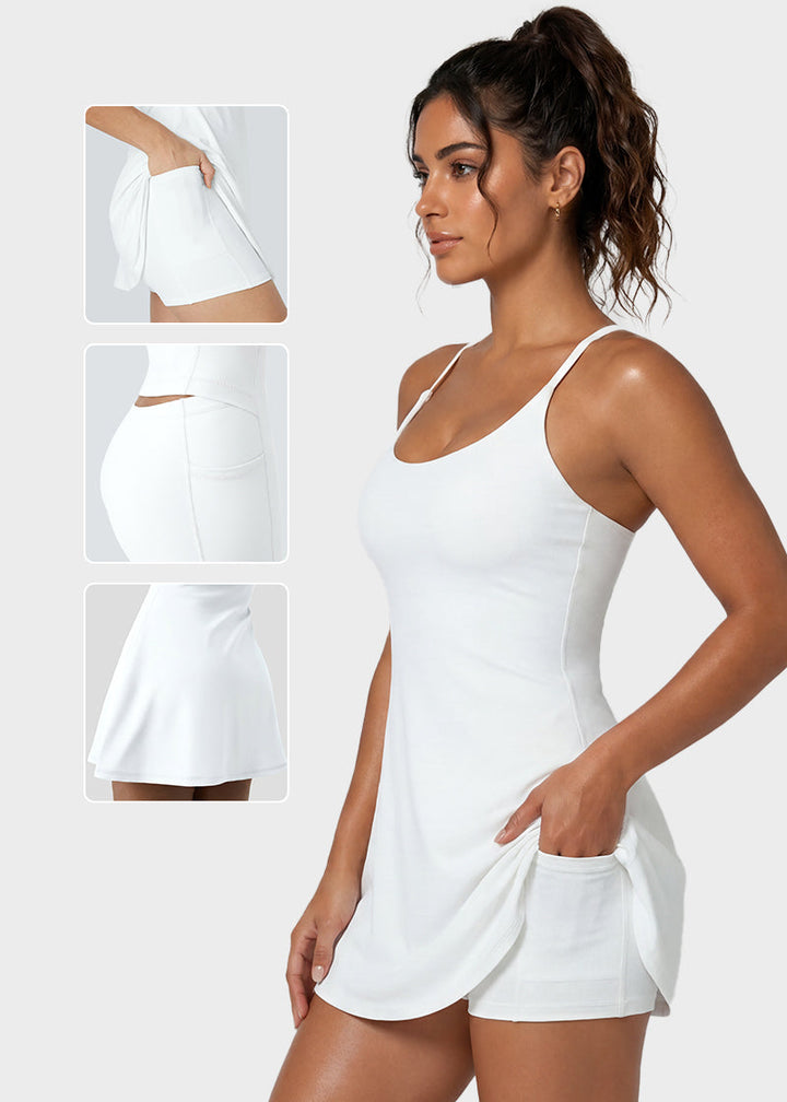 Sanne | Sportjurk met Ingebouwde Short
