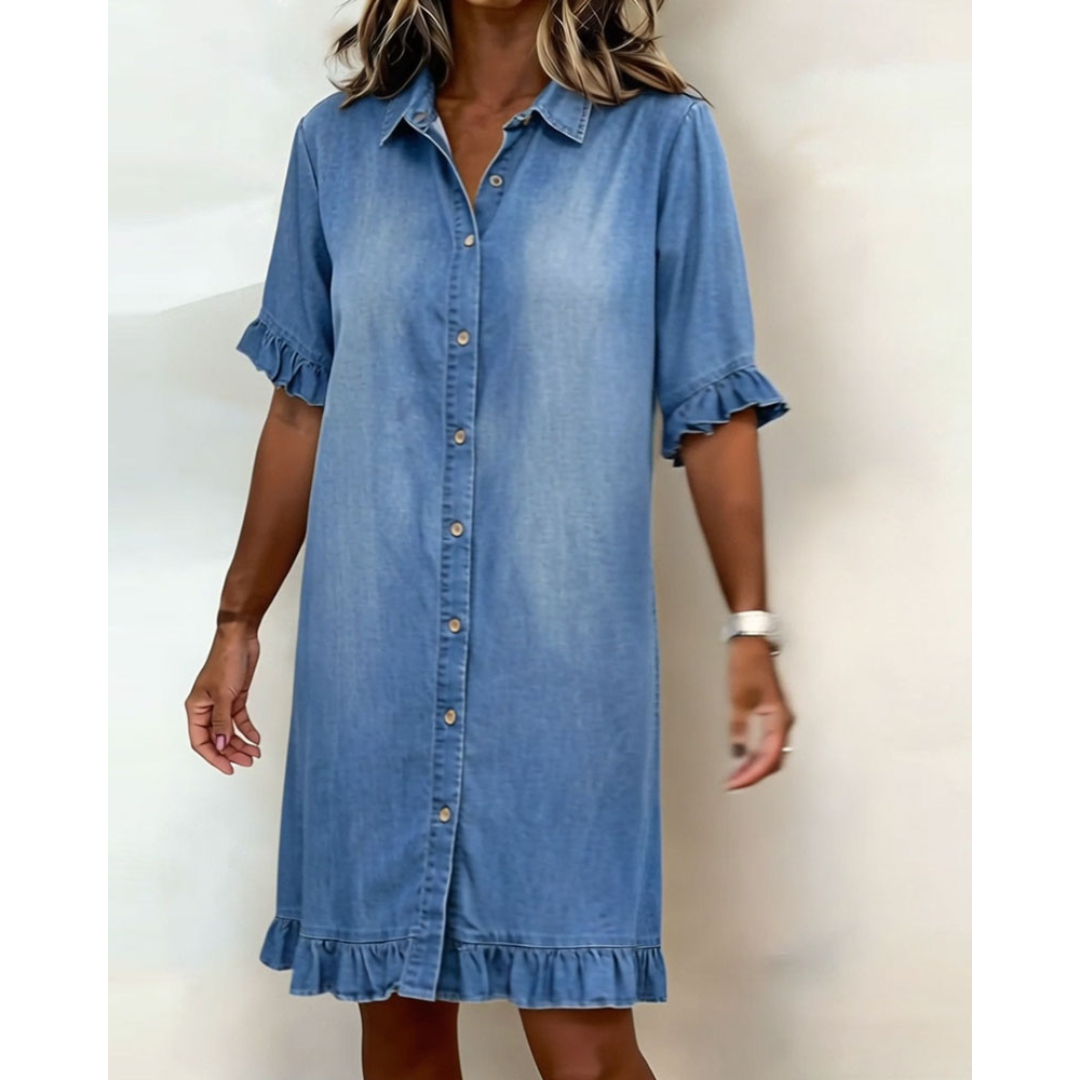 Anouk | Flatterende Denimjurk