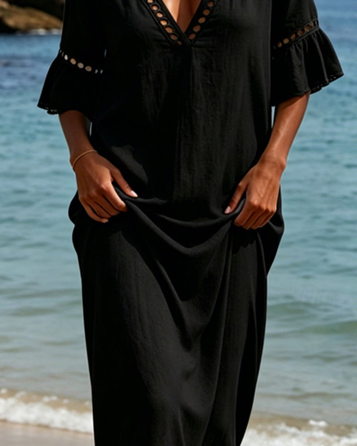 Wieteke | Boho Maxi-jurk met Kant