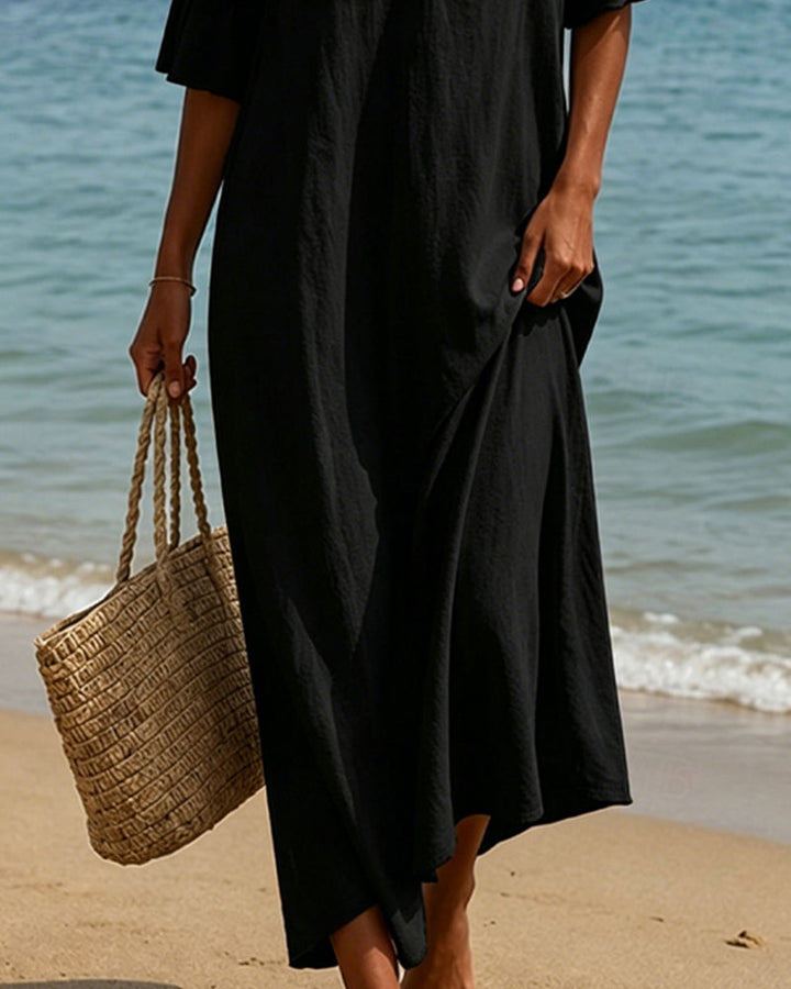 Wieteke | Boho Maxi-jurk met Kant