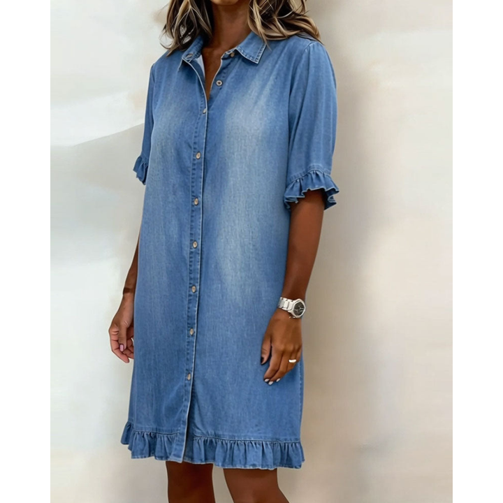 Anouk | Flatterende Denimjurk