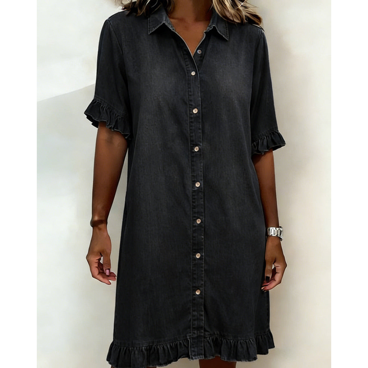Anouk | Flatterende Denimjurk