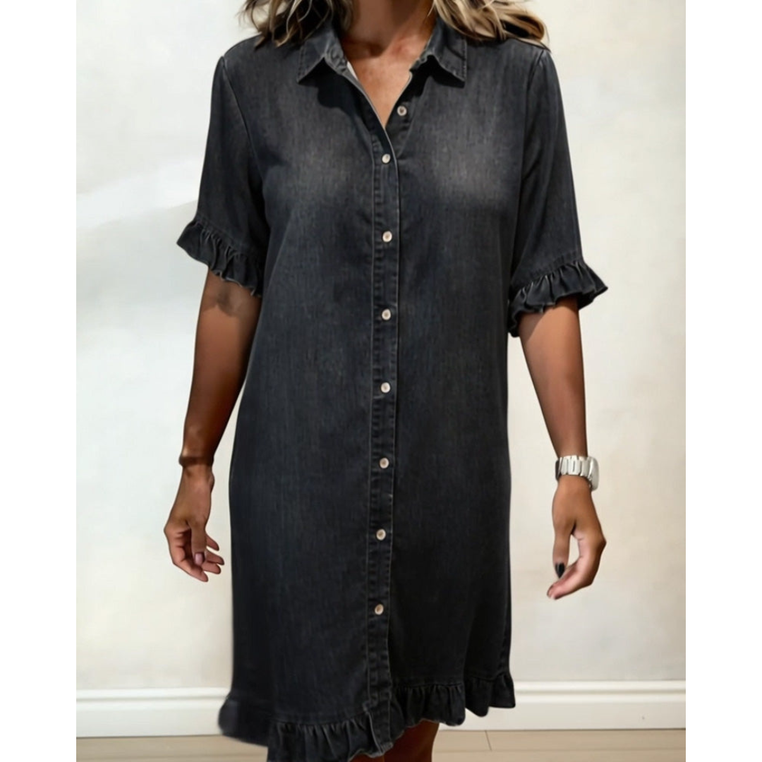 Anouk | Flatterende Denimjurk