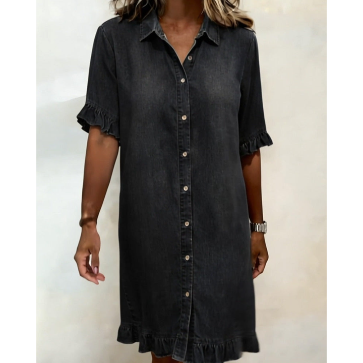 Anouk | Flatterende Denimjurk