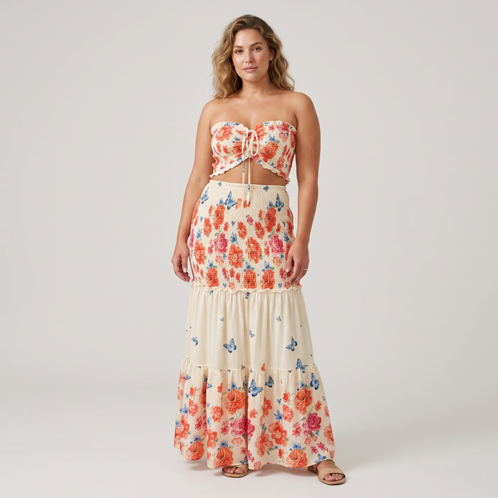 Rosalinde | Tweedelige Set met Bloemenprint