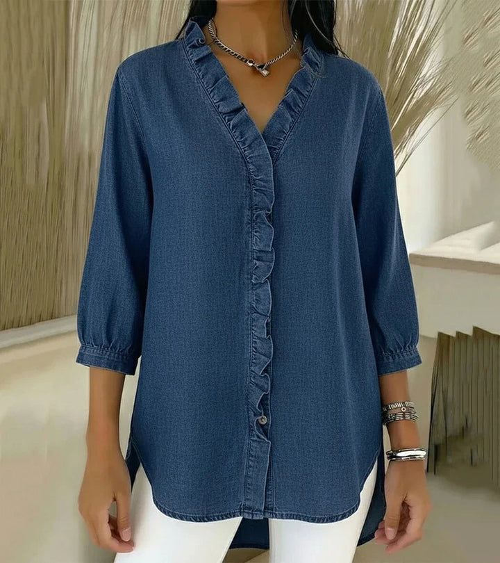 Adel | BLOUSE DAMES MET V-HALS EN RUCHES™ 0