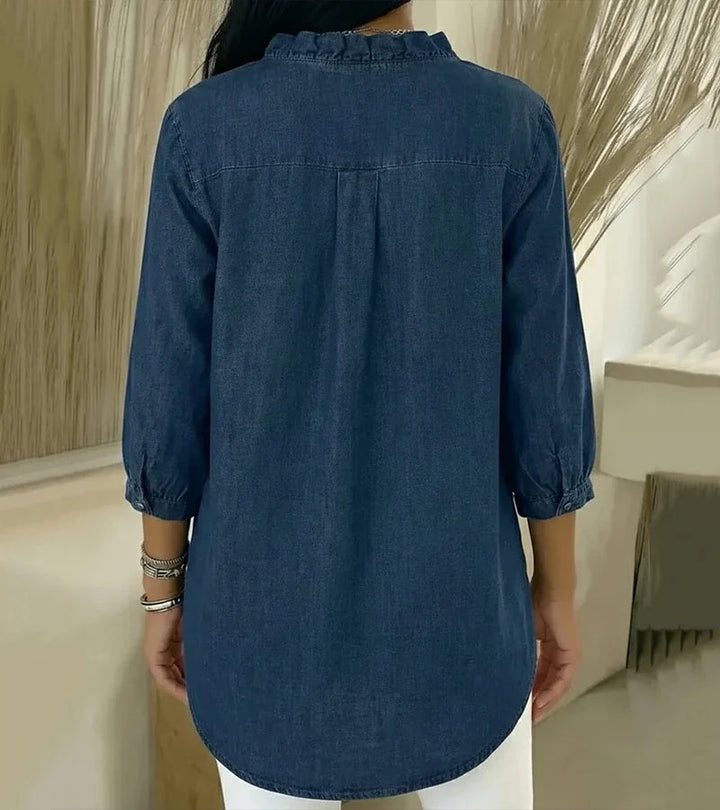 Adel | BLOUSE DAMES MET V-HALS EN RUCHES™ 2