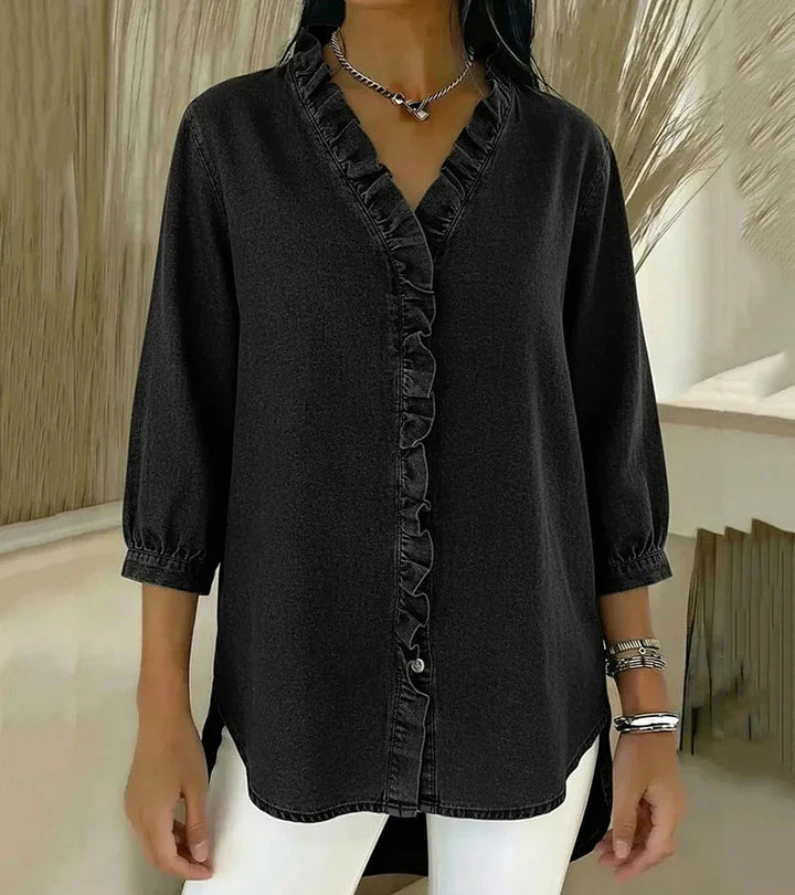 Adel | BLOUSE DAMES MET V-HALS EN RUCHES™ 5