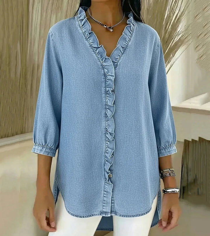 Adel | BLOUSE DAMES MET V-HALS EN RUCHES™ 6