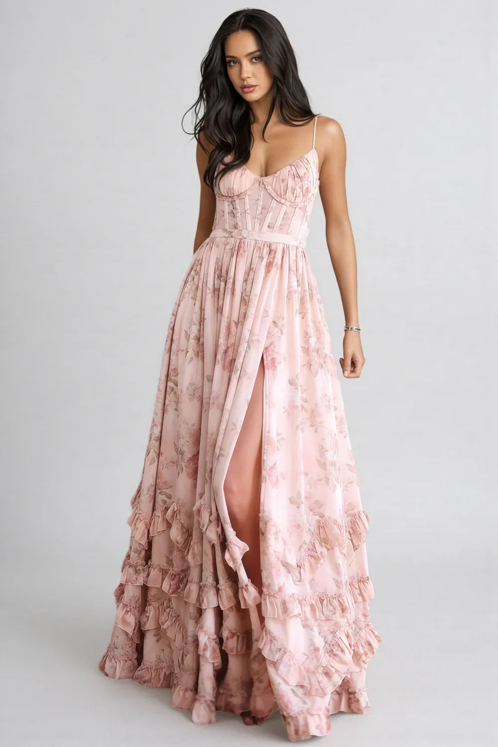 Anneli | Zwevende Maxi-jurk