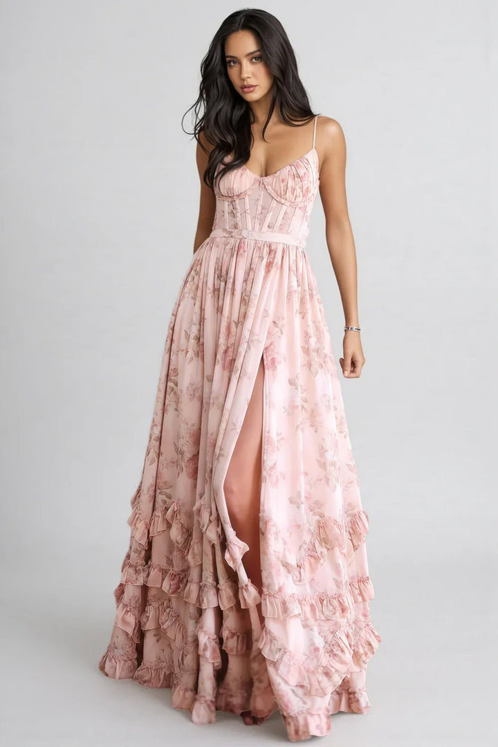 Anneli | Zwevende Maxi-jurk