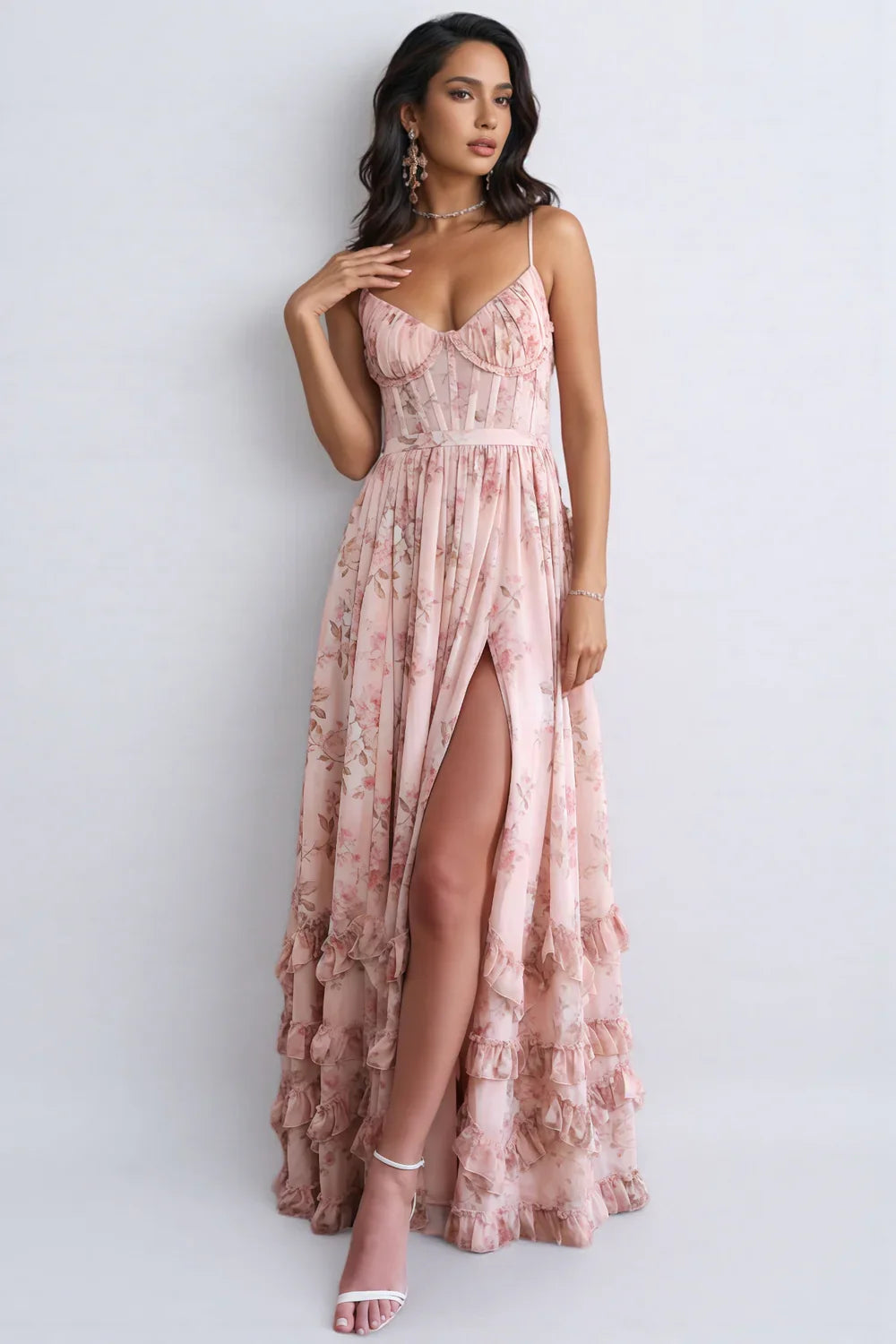 Anneli | Zwevende Maxi-jurk