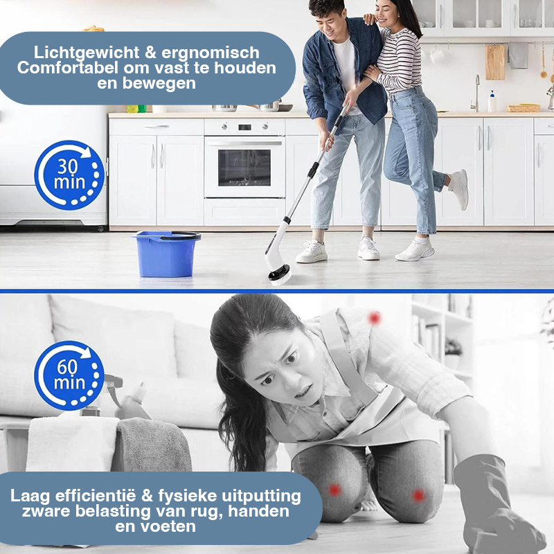 EasyClean 55™ - Schoonmaken zonder fysieke problemen | 50% Kerstmis korting