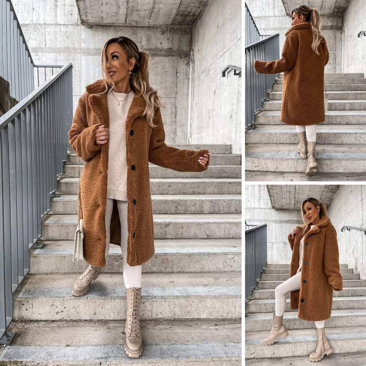 Elora™ | Lange Teddycoat voor Dames