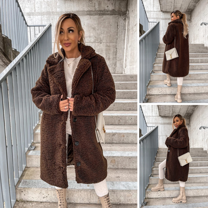 Elora™ | Lange Teddycoat voor Dames