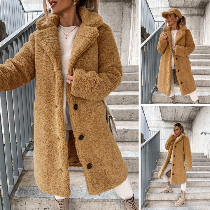 Elora™ | Lange Teddycoat voor Dames