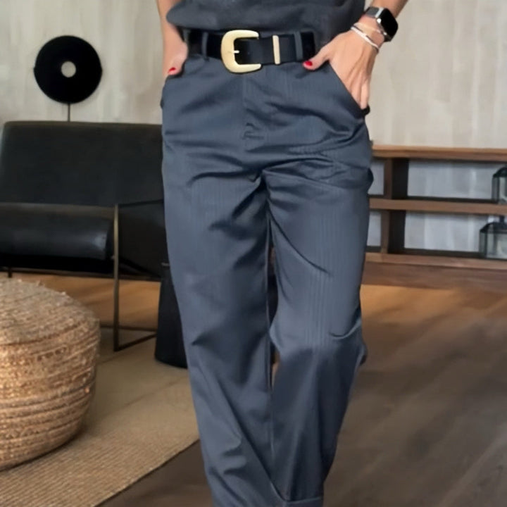 Elora | CASUAL BLAZERBROEK™ met Hoge Taille en Straight Fit 4