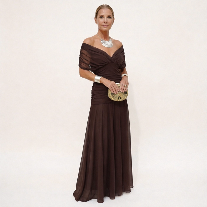 Elora | LANGE JURK DAMES MET BLOEMENPRINT™ 1