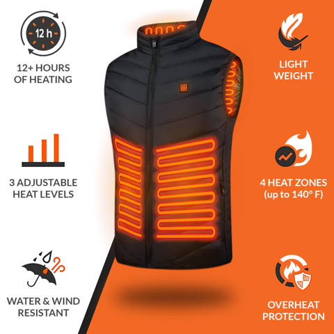 HeatGuard™ | Unisex Bodywarmer met Heatpacks