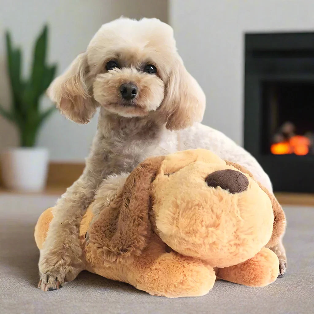 SnuggleBuddy™ | Kalmerende Hartslagknuffel voor Jouw Hond
