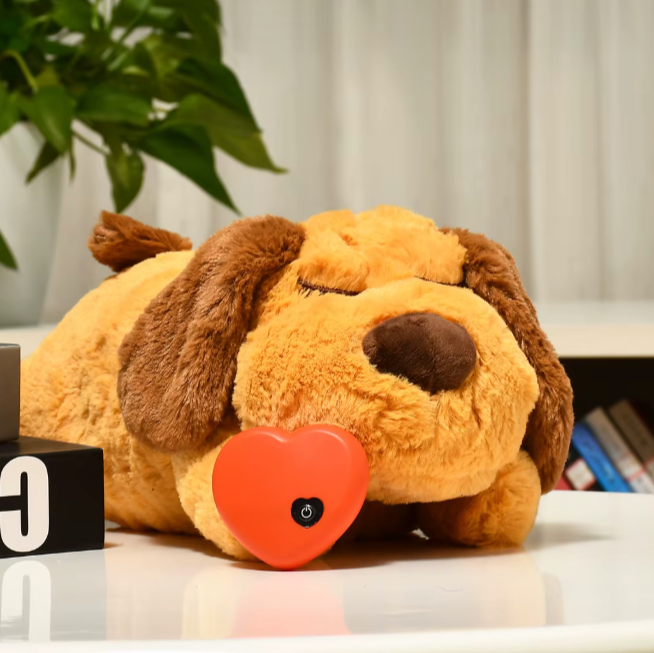 SnuggleBuddy™ | Kalmerende Hartslagknuffel voor Jouw Hond