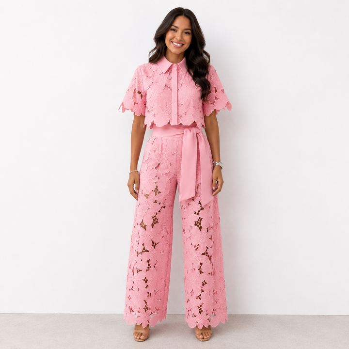 Isabella | Tweedelige Set Dames met Kanten Details 6