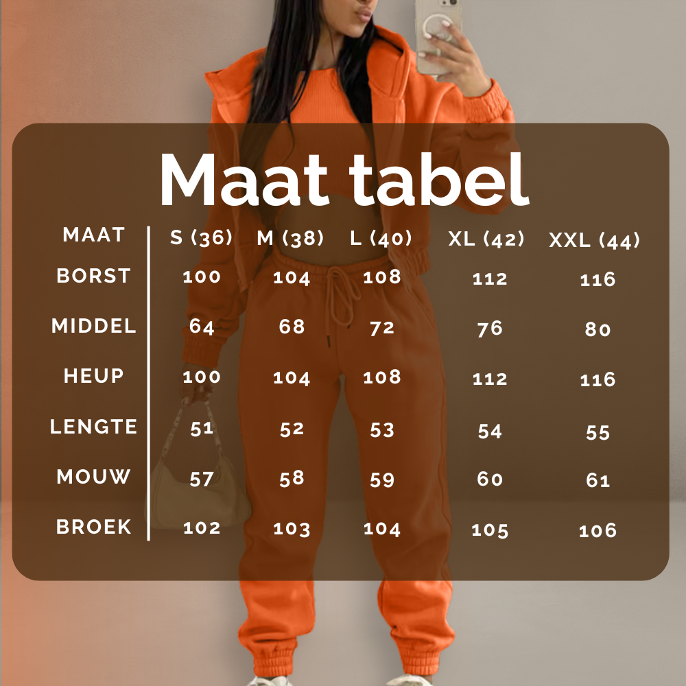 3-delig Tracksuit | voor elke cozy gelegenheid