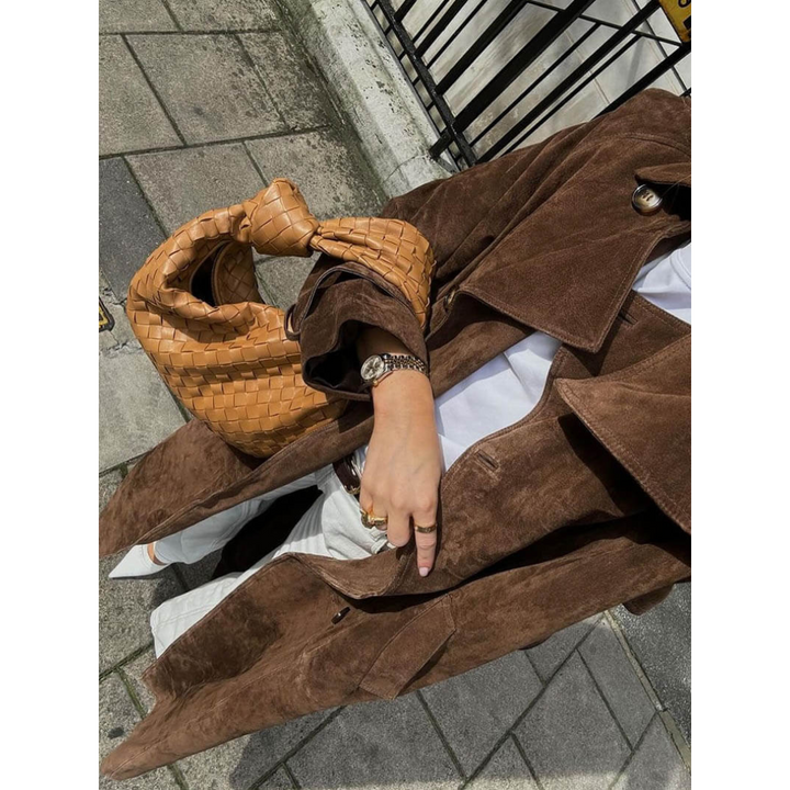 Maren Suede Luxe™ | Suede trenchcoat met Riem