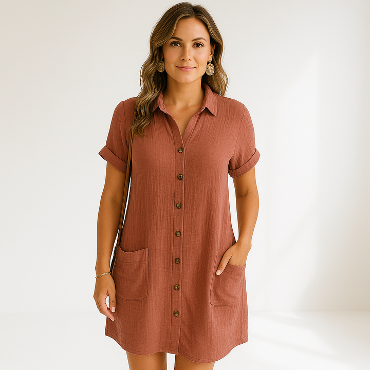 Noor Button Dress