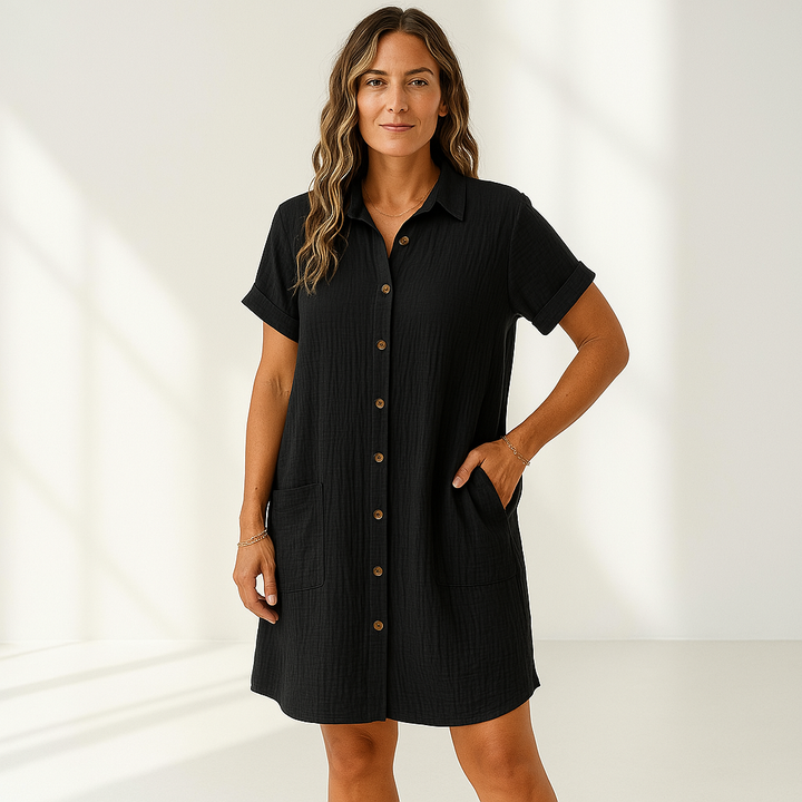 Noor Button Dress