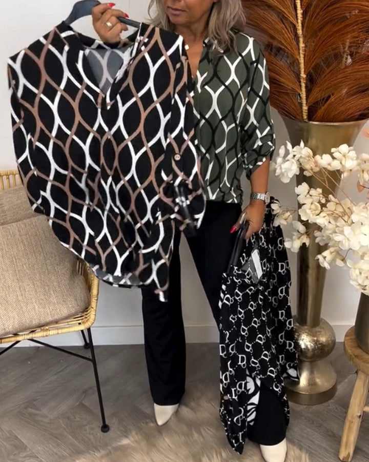 NORA | FLATTERENDE BLOUSE DAMES MET ELEGANT PATROON™ 8