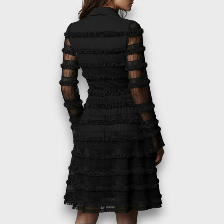 Natalia™ | KANTEN JURK DAMES Met Elegante V-Hals 3