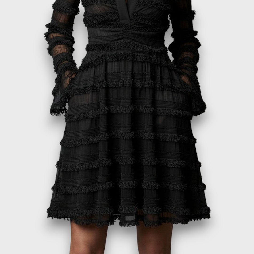 Natalia™ | KANTEN JURK DAMES Met Elegante V-Hals 4