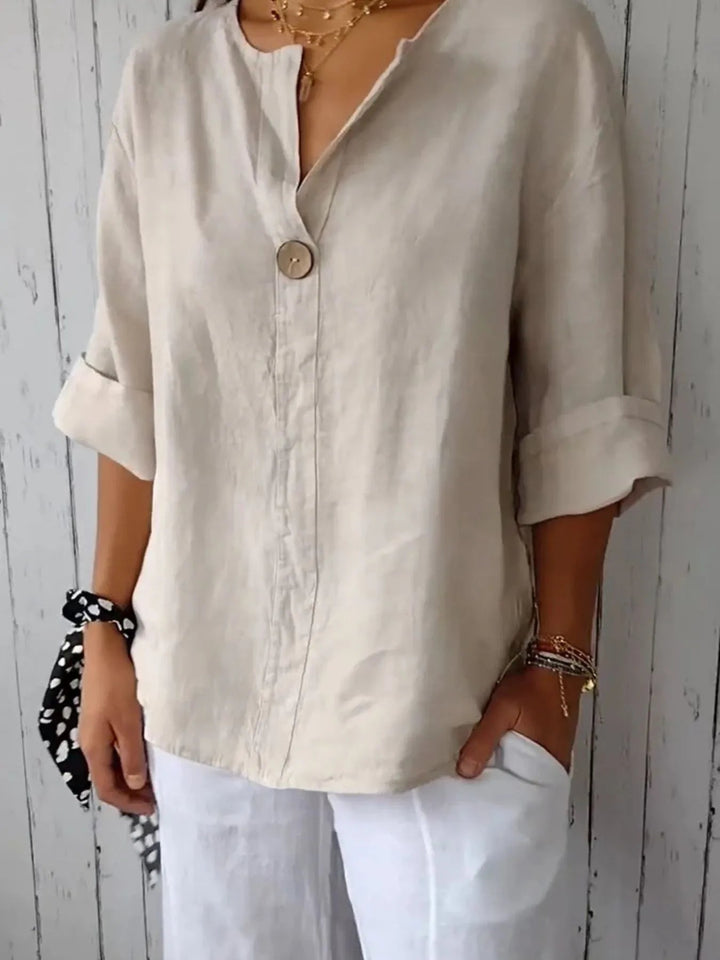 Norah | LINNENMIX BLOUSE DAMES MET INKEPINGEN™ 2