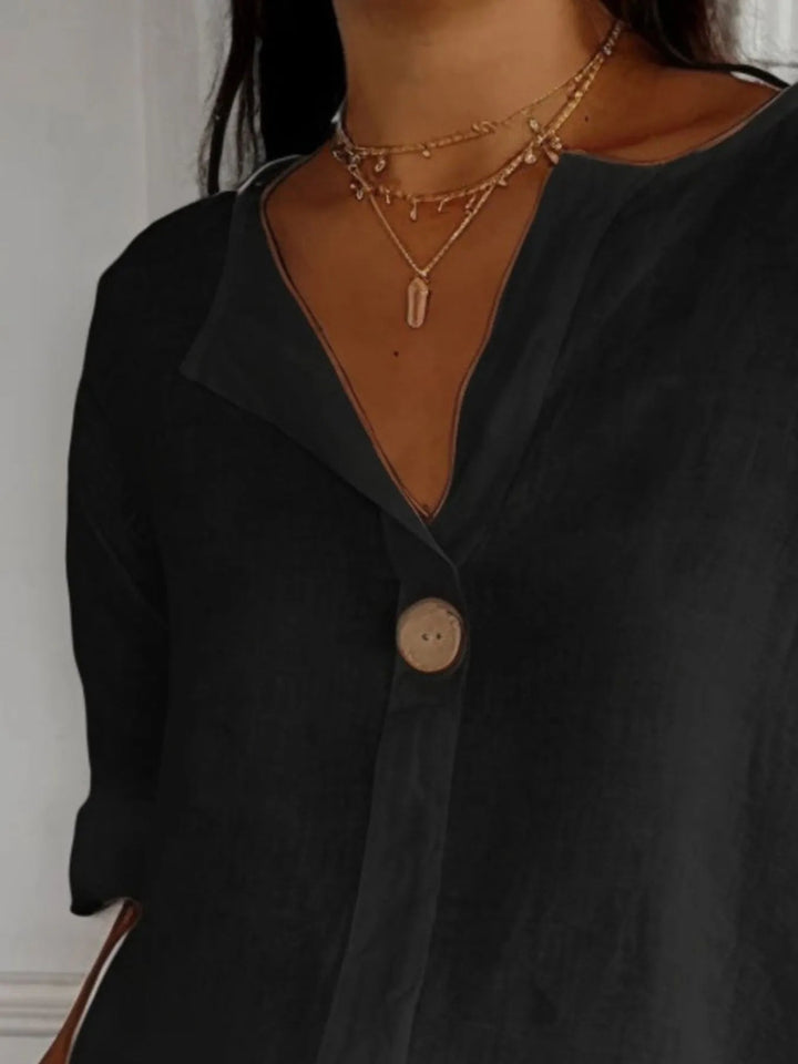 Norah | LINNENMIX BLOUSE DAMES MET INKEPINGEN™ 5