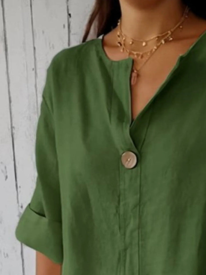 Norah | LINNENMIX BLOUSE DAMES MET INKEPINGEN™ 7