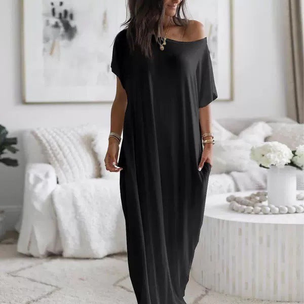 Nathalie | Zomerse Off-Shoulder Maxi-jurk