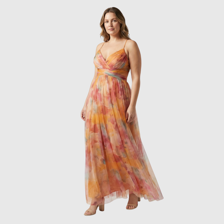 Giselle | Maxi Zomerjurk met Bloemeprint