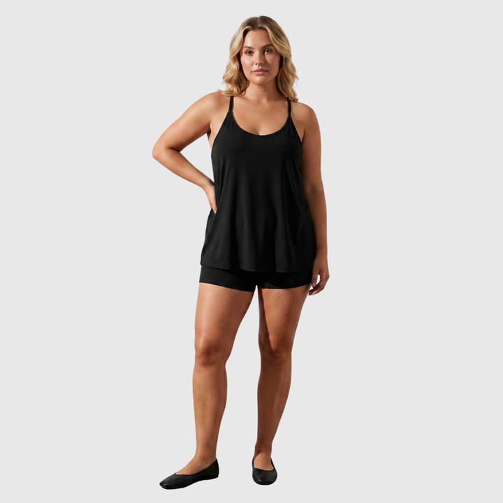 Lily | Casual Mouwloze Mini-jurk met Shorts