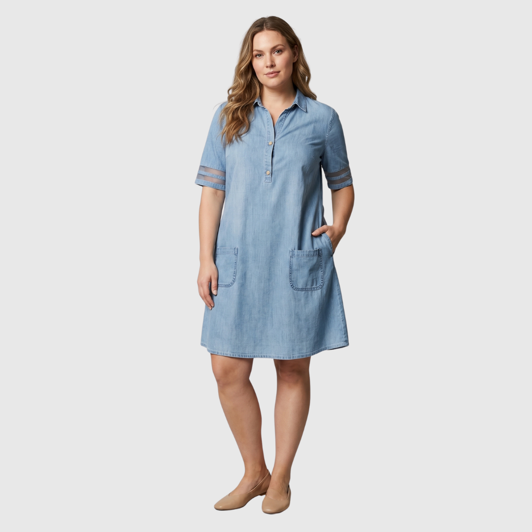 Loes | Denim Overhemdjurk