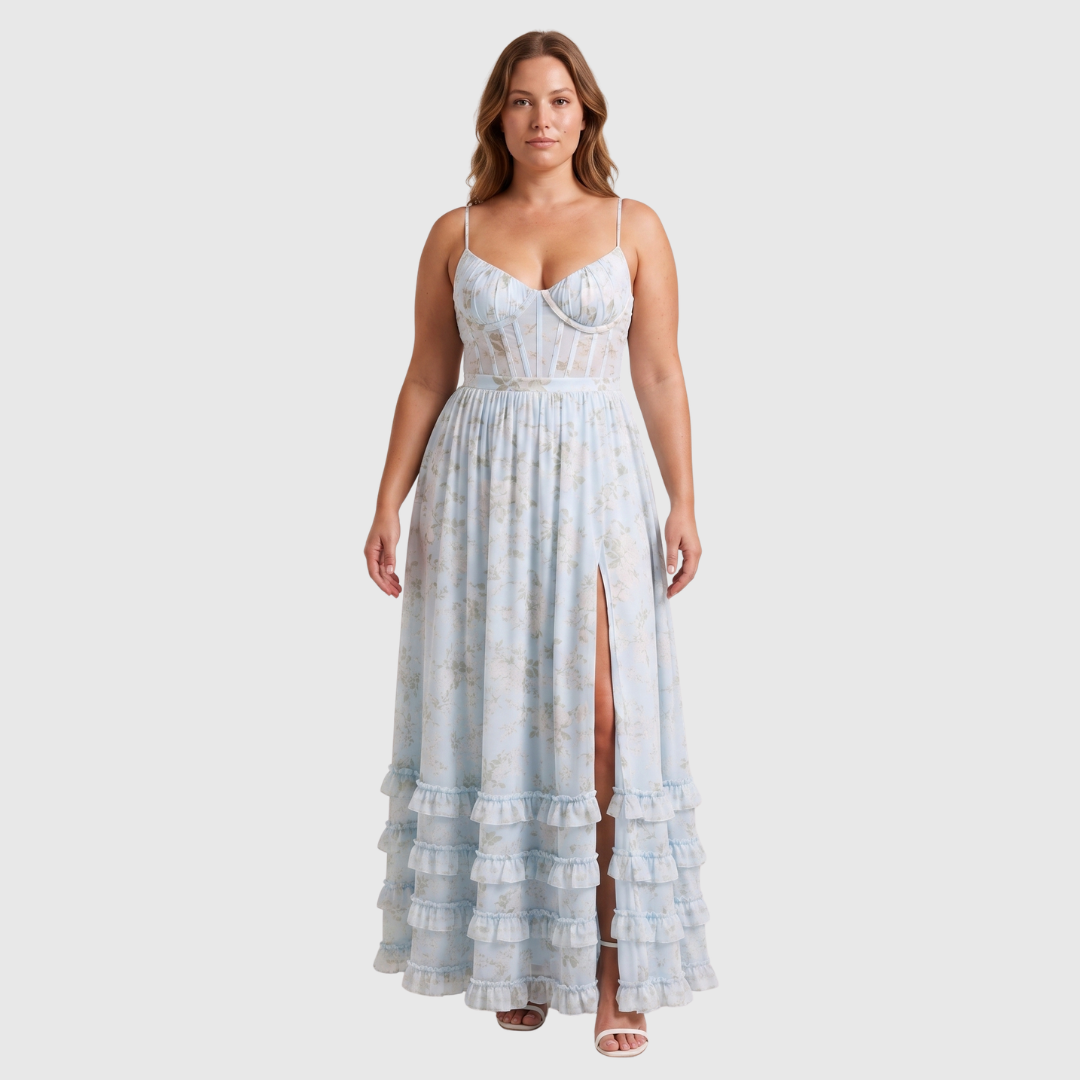 Anneli | Zwevende Maxi-jurk