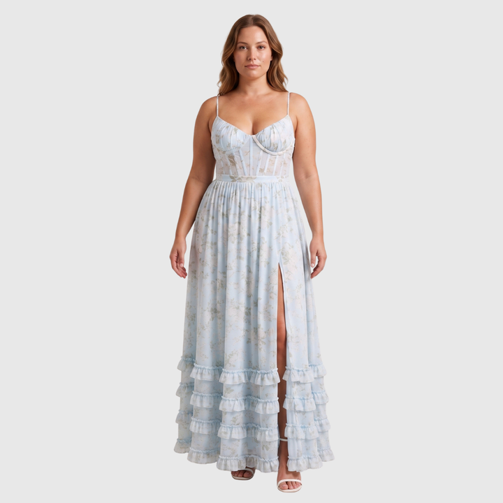 Anneli | Zwevende Maxi-jurk