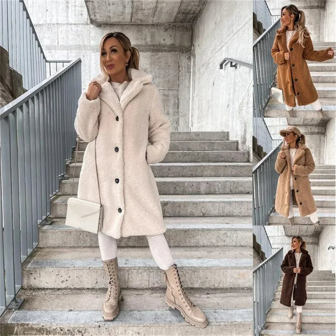 Elora™ | Lange Teddycoat voor Dames